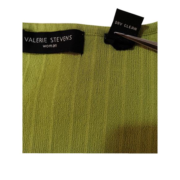 NEW VALERIE STEVENS Blouse Top Sweater 3X Square Neck Short Sleeve Office Career - Picture 8 of 10